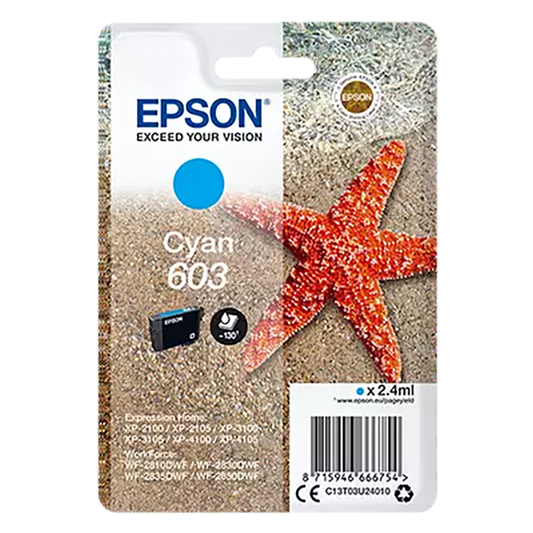 Epson 603 - Cyan - Étoile de Mer